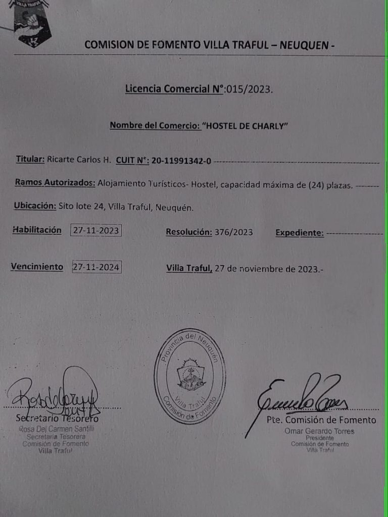hoste de charly fotos villa traful 15 habilitacion municipal