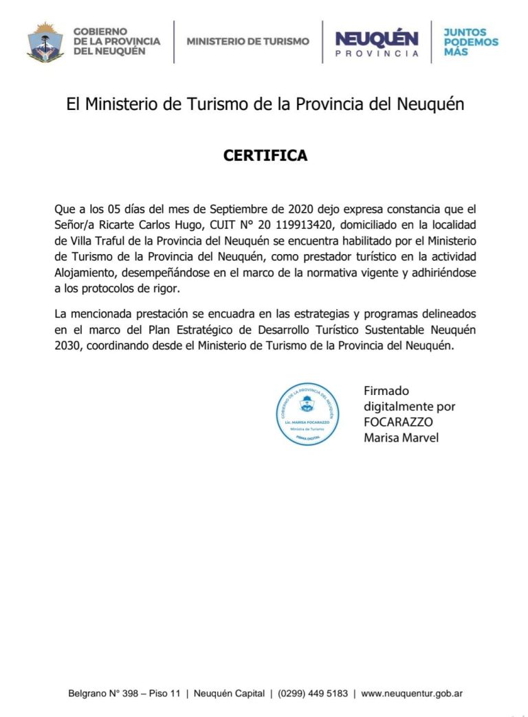 hoste de charly fotos villa traful 15 habilitacion provincial